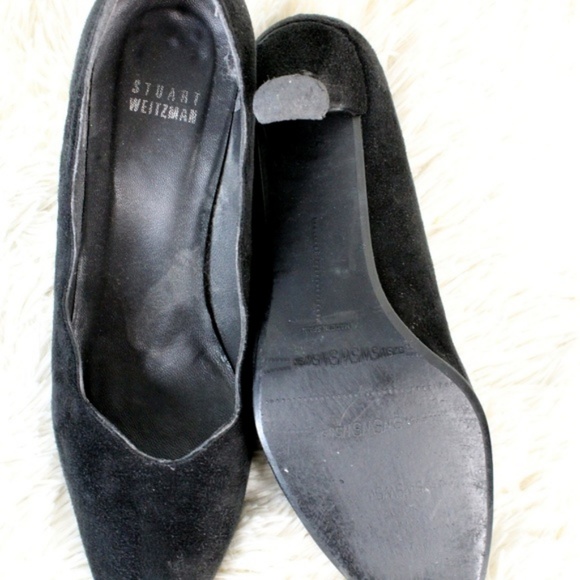 Stuart Weitzman || Black Suede 2.5" High Heels - Picture 3 of 6